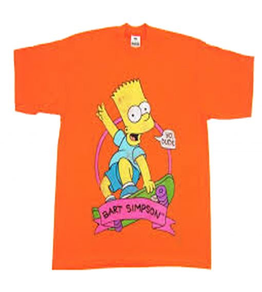 Bart Simpson Skateboard Yo Dude T Shirt