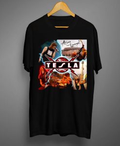 Tesla 3 Rock Band Black T-Shirt