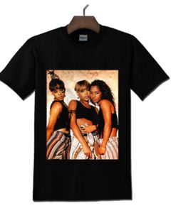 TLC Girl Group Vintage Black T Shirt