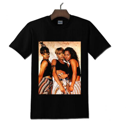 TLC Girl Group Vintage Black T Shirt