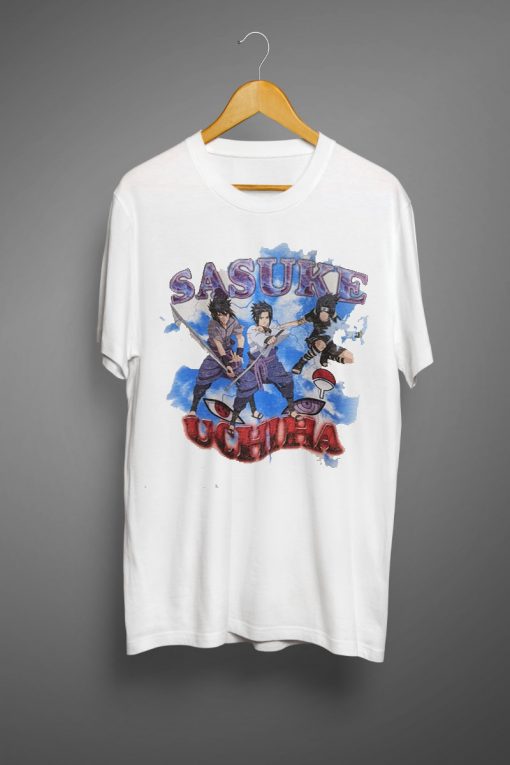 Anime Sasuke Vintage Style T shirt