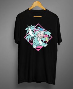Disney Lilo & Stitch Ice Cream Retro 90s Beach T-Shirt