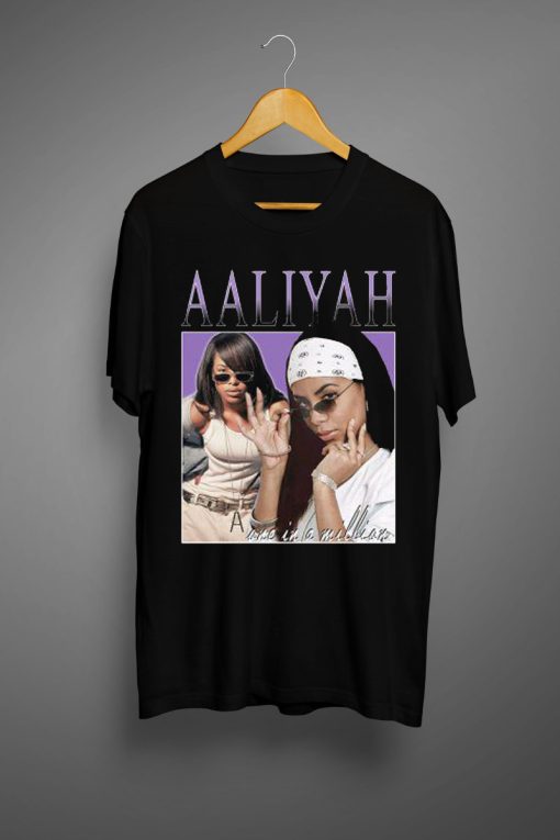 Aaliyah Black Stylish T-shirt