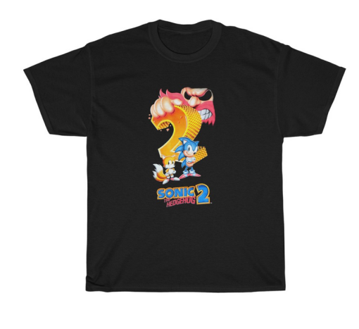 Sonic The Hedgehog 2 t-shirt thd