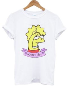 Lisa Simpson Nobody Cares T-shirt THD