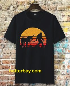 Funny Bigfoot Sasquatch & Unicorn T-shirt