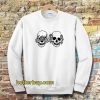 Hear See No Evil Skull Sweatshirt