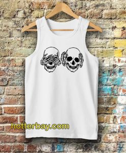 Hear See No Evil Skull Tanktop