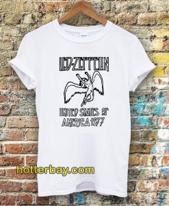 Led Zeppelin United States Of America 1977 Ringer T-Shirt