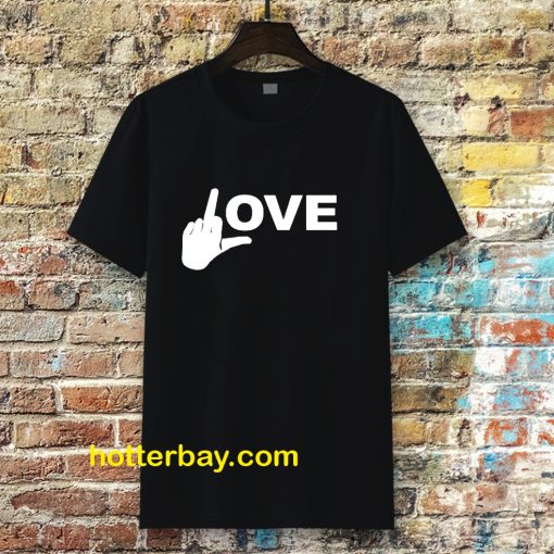 Love Middle Finger Logo T-Shirt