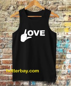 Love Middle Finger Logo Tanktop