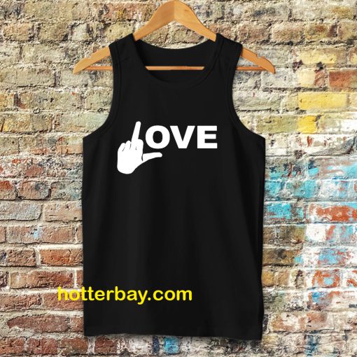 Love Middle Finger Logo Tanktop