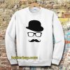 Mustache Men's Short Sleeve Tee Sweatshirt