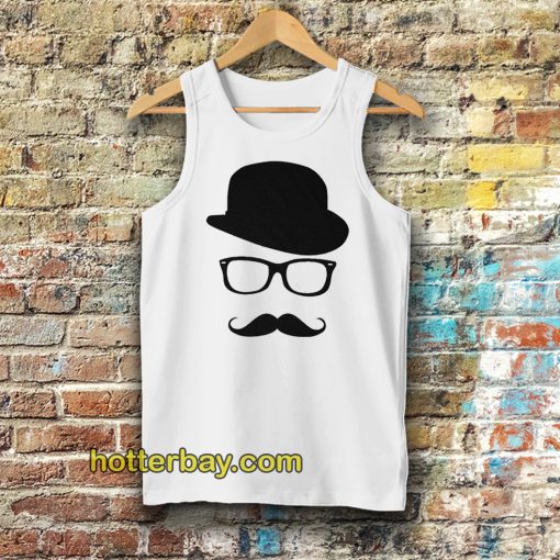 Mustache Men's Short Sleeve Tee Tanktop