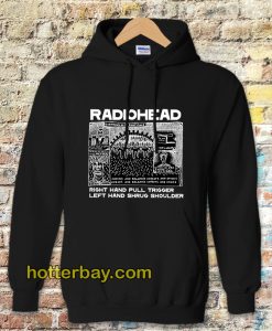 Radiohead Right Hand Pull Trigger Left Hand Shrug Shoulder Hoodie