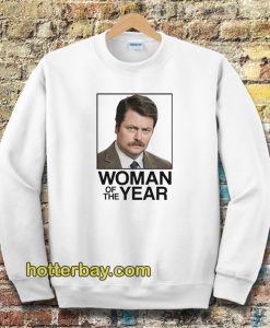 Ron Swanson Woman of the Year Parks and Recreation Sweatshirt