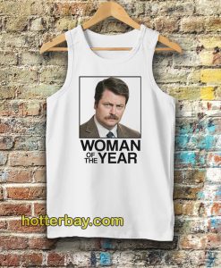 Ron Swanson Woman of the Year Parks and Recreation Tanktop