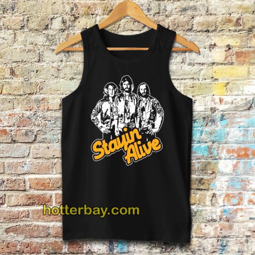 Stayin Alive Bee Gees tanktop