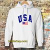 USA White Hoodie