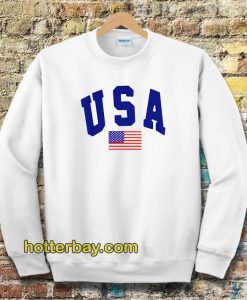 USA White Sweatshirt