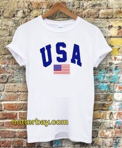 USA White T-Shirt