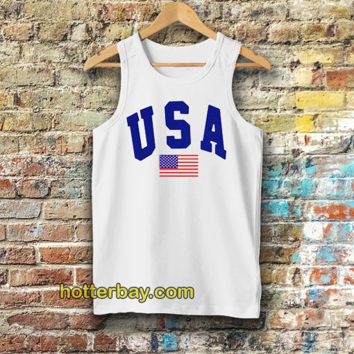 USA White Tanktop