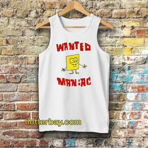 Wanted Maniac SpongeBob Tanktop