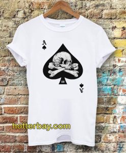 Ace of Spades Skull Poker Tee