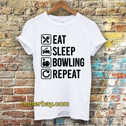 Eat Sleep Bowlinger Repeat Husband Tshirt