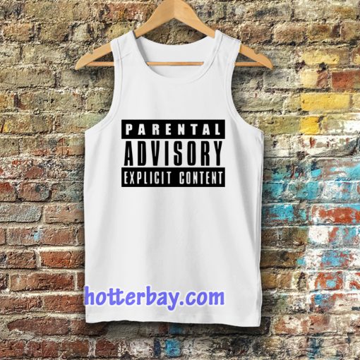 Parental Advisory Explicit Content tanktop