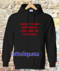 I Don't Care How Many Followers You Have Hoodie