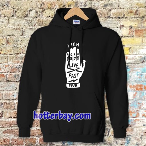 REGULAR FIT BLACK HOODIE