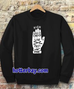 REGULAR FIT BLACK SWEATSHIRT