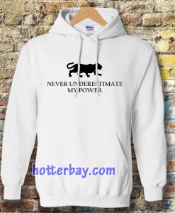 never underestimate my power Hoodie