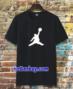 Funny Fat Air Jordan Black T-Shirt
