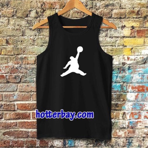 Funny Fat Air Jordan Black Tanktop