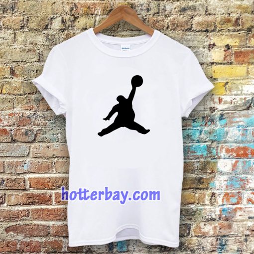 Funny Fat Air Jordan White T-Shirt