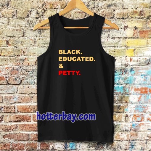 black educated and petty adult tanktop