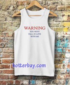 warning love quotes for tanktop