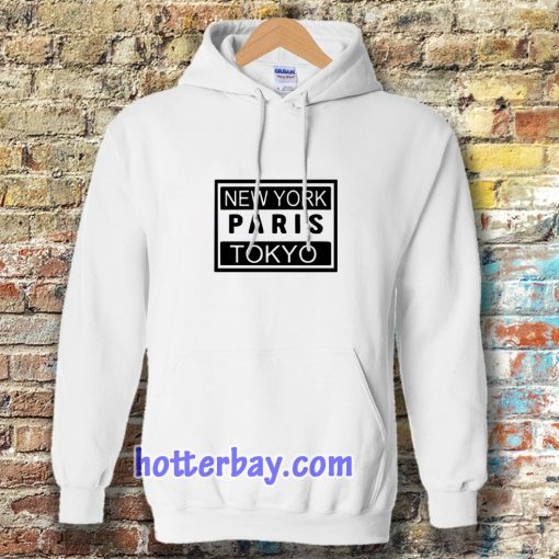 new york paris tokyo Hoodie