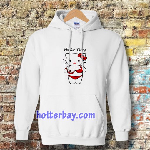 hello titty funny parody hello kitty Hoodie