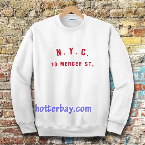 nyc 70 mercer st sweatshirt