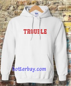 trouble unisex ringer Hoodie