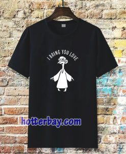 wmn mr burns alien i bring you love t-shirt