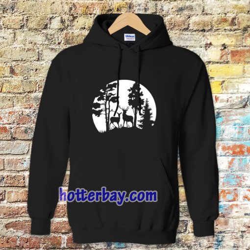 Deer in the forest Hoodie