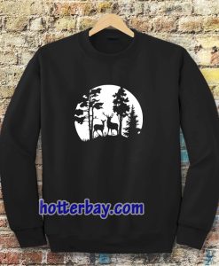 Deer in the forest Sweatshirt