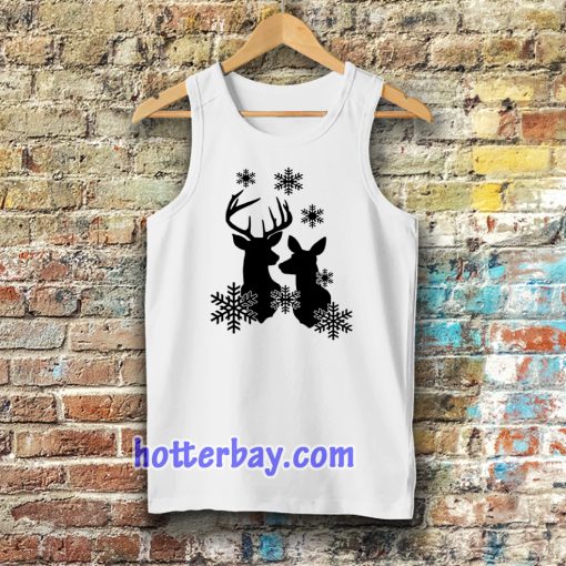 Free Reindeer Snowflakes Tanktop