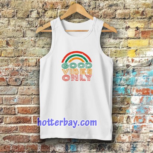 Good Vibes Only Rainbow Tanktop