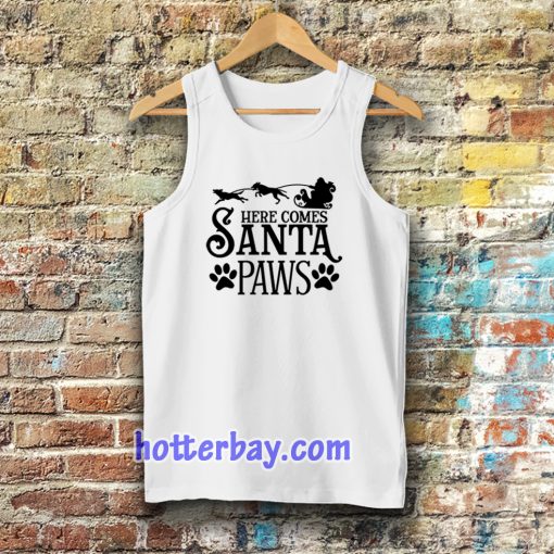 Here Comes Santa Paws Tanktop