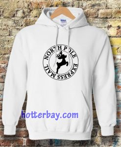 North Pole Express Mail Reindeer Self-inking Stamp Hoodie TPKJ3